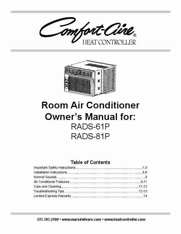 Comfort Aire Air Conditioner Manual-page_pdf
